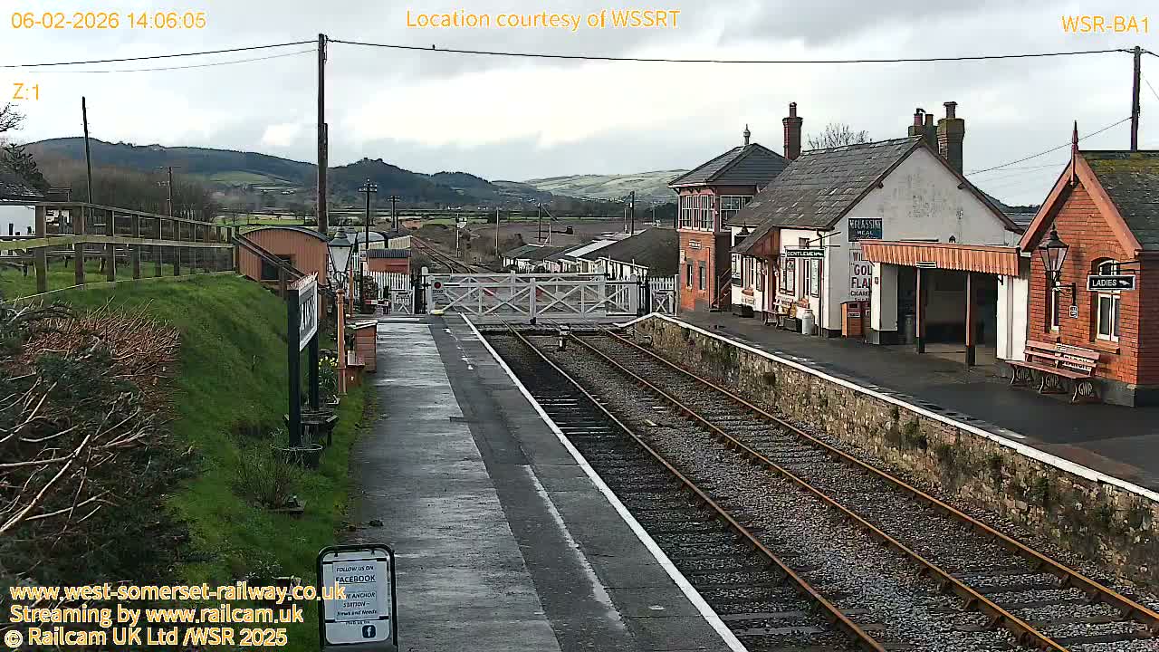 West Sommerset Railway Blue Anchor Station Live Cam - Somerset West and Taunton, Sommerset, South West, England, United Kingdom