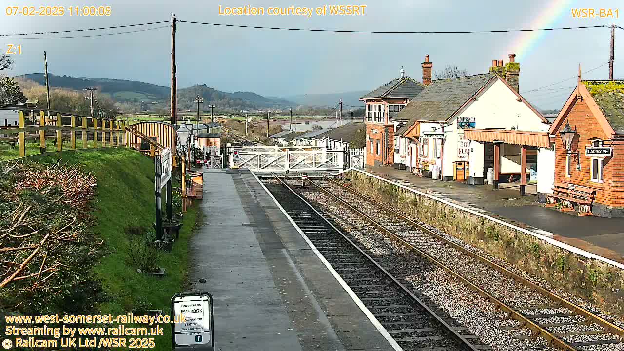 West Sommerset Railway Blue Anchor Station Live Cam - Somerset West and Taunton, Sommerset, South West, England, United Kingdom