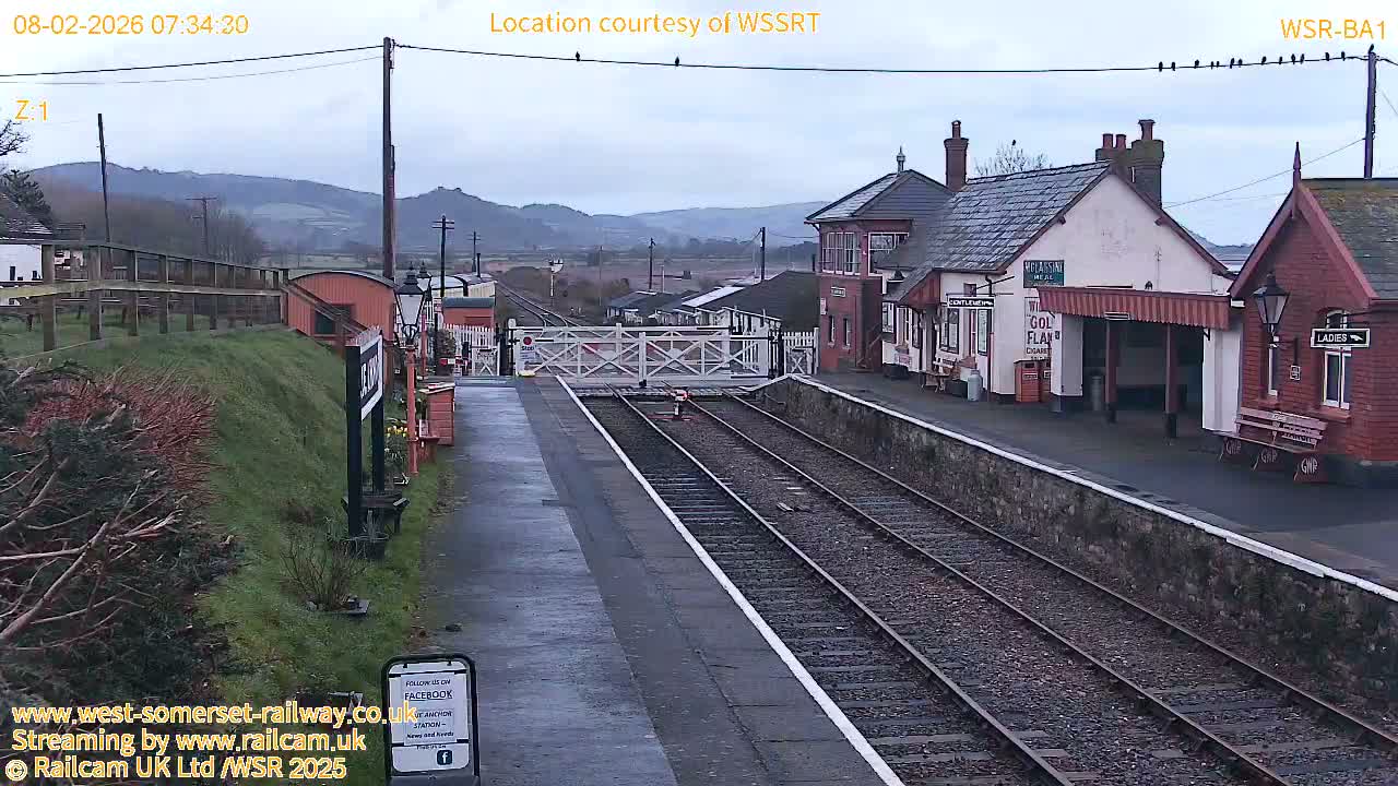 West Sommerset Railway Blue Anchor Station Live Cam - Somerset West and Taunton, Sommerset, South West, England, United Kingdom
