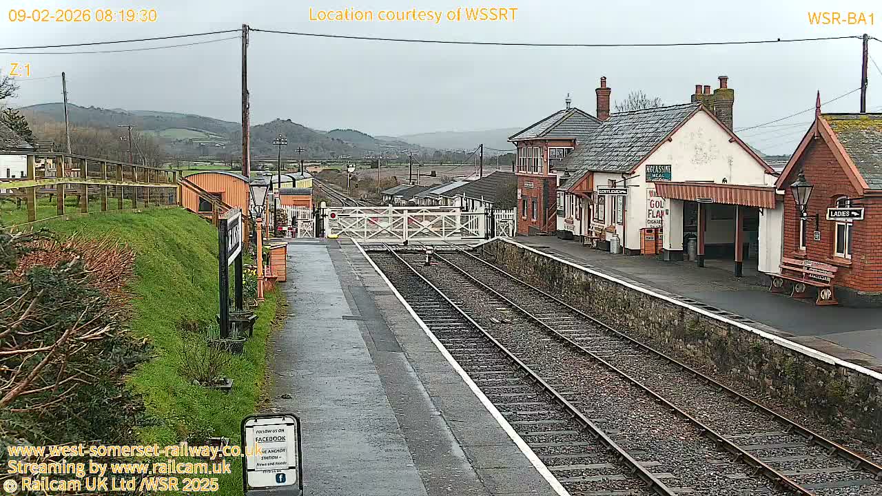 West Sommerset Railway Blue Anchor Station Live Cam - Somerset West and Taunton, Sommerset, South West, England, United Kingdom