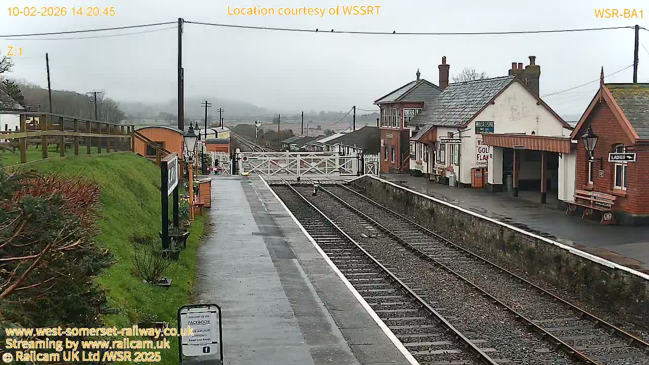 West Sommerset Railway Blue Anchor Station Live Cam - Somerset West and Taunton, Sommerset, South West, England, United Kingdom
