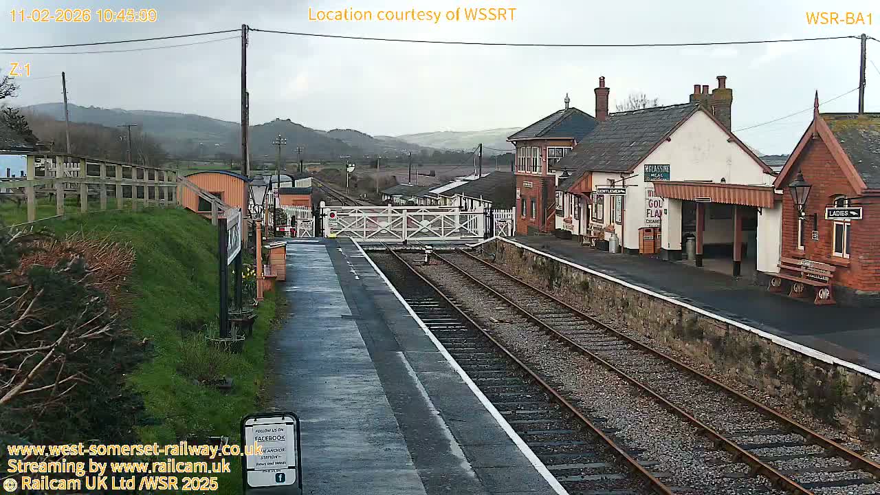 West Sommerset Railway Blue Anchor Station Live Cam - Somerset West and Taunton, Sommerset, South West, England, United Kingdom