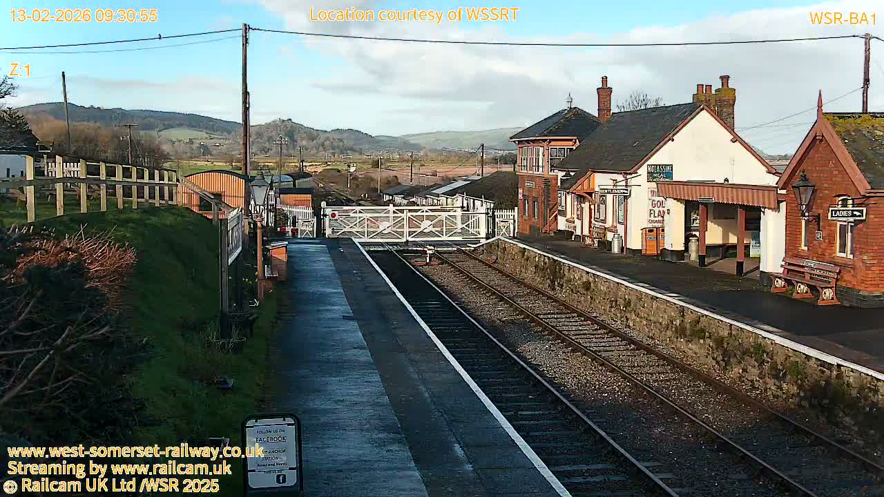 West Sommerset Railway Blue Anchor Station Live Cam - Somerset West and Taunton, Sommerset, South West, England, United Kingdom