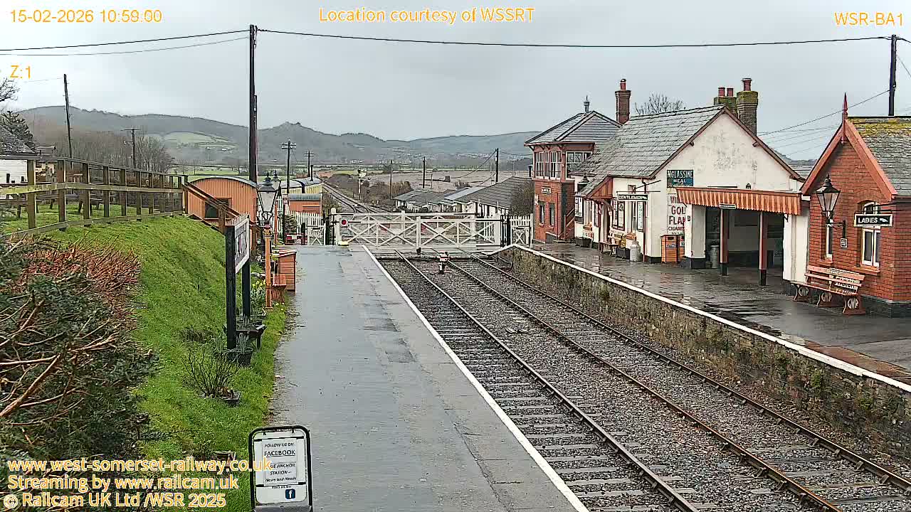 West Sommerset Railway Blue Anchor Station Live Cam - Somerset West and Taunton, Sommerset, South West, England, United Kingdom