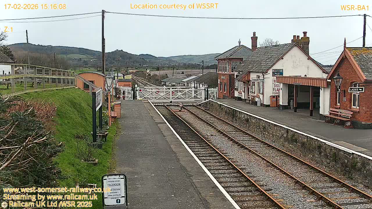 West Sommerset Railway Blue Anchor Station Live Cam - Somerset West and Taunton, Sommerset, South West, England, United Kingdom