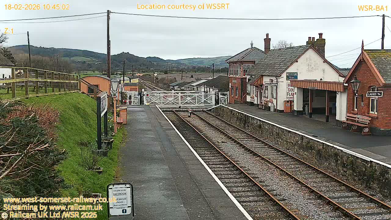 West Sommerset Railway Blue Anchor Station Live Cam - Somerset West and Taunton, Sommerset, South West, England, United Kingdom