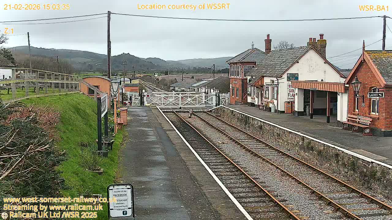 West Sommerset Railway Blue Anchor Station Live Cam - Somerset West and Taunton, Sommerset, South West, England, United Kingdom