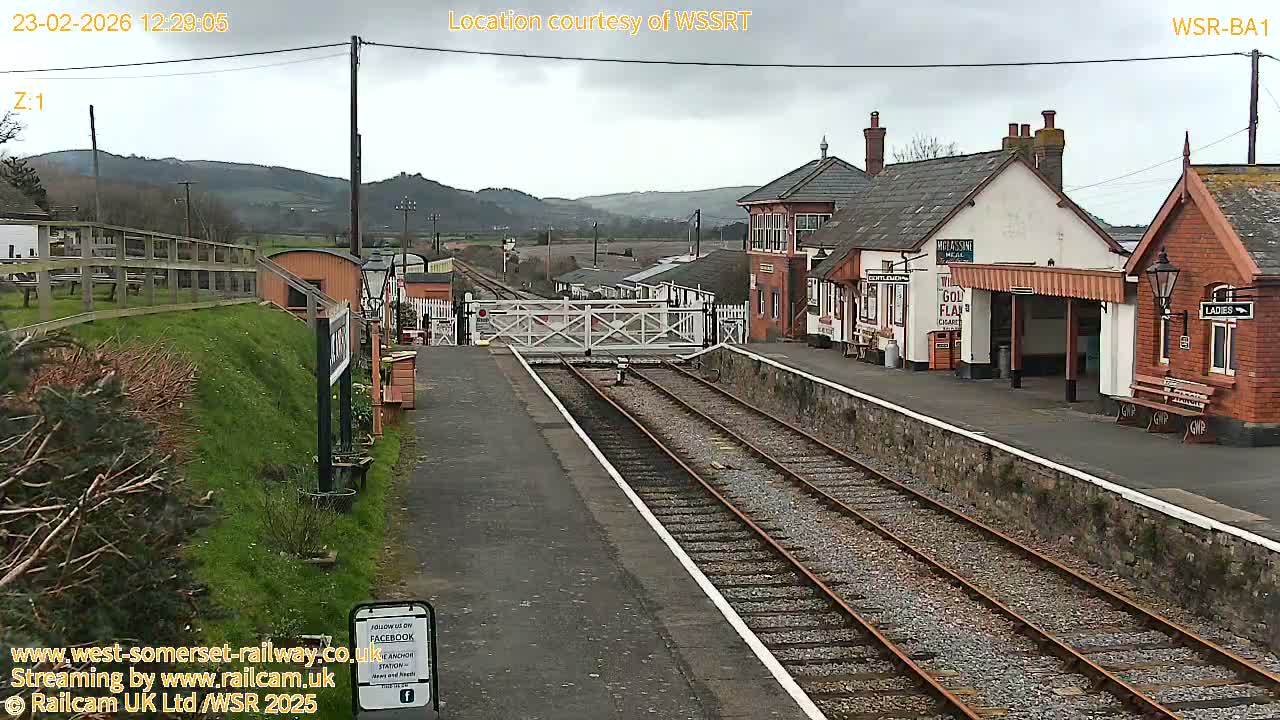 West Sommerset Railway Blue Anchor Station Live Cam - Somerset West and Taunton, Sommerset, South West, England, United Kingdom