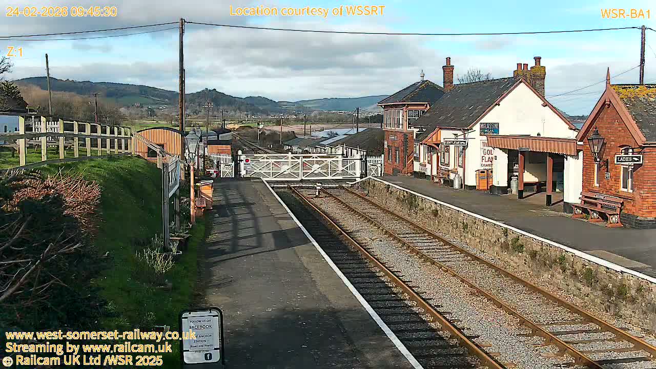 West Sommerset Railway Blue Anchor Station Live Cam - Somerset West and Taunton, Sommerset, South West, England, United Kingdom