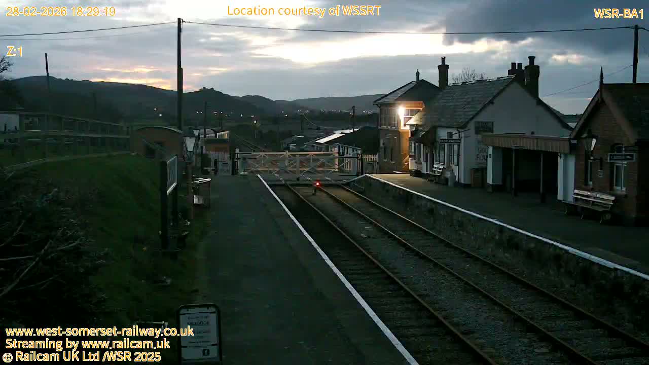 West Sommerset Railway Blue Anchor Station Live Cam - Somerset West and Taunton, Sommerset, South West, England, United Kingdom