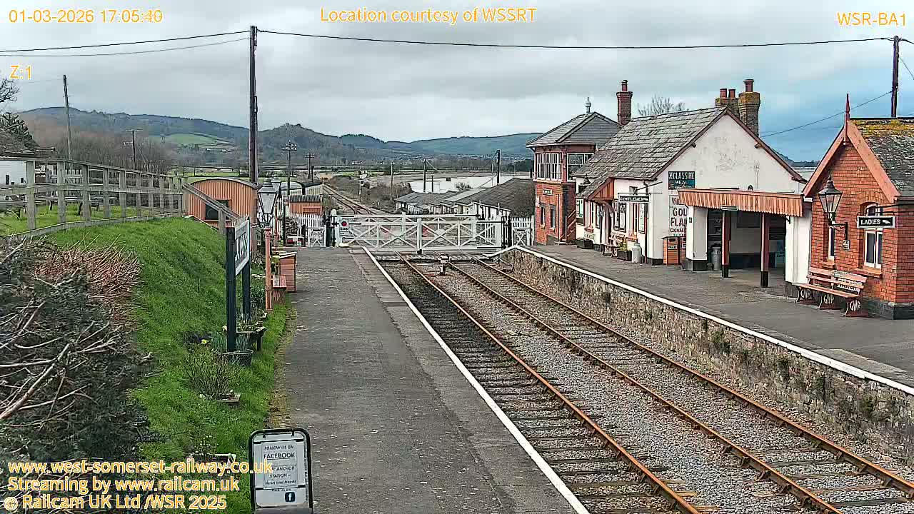West Sommerset Railway Blue Anchor Station Live Cam - Somerset West and Taunton, Sommerset, South West, England, United Kingdom