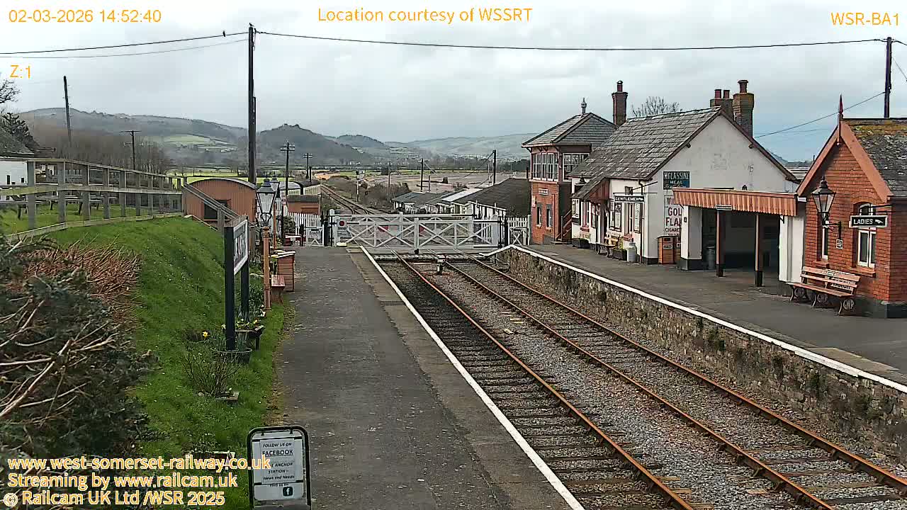 West Sommerset Railway Blue Anchor Station Live Cam - Somerset West and Taunton, Sommerset, South West, England, United Kingdom