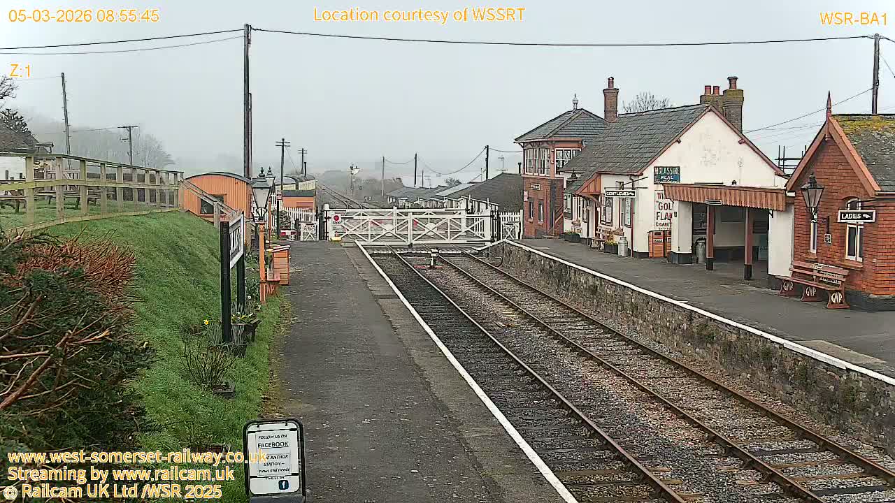 West Sommerset Railway Blue Anchor Station Live Cam - Somerset West and Taunton, Sommerset, South West, England, United Kingdom