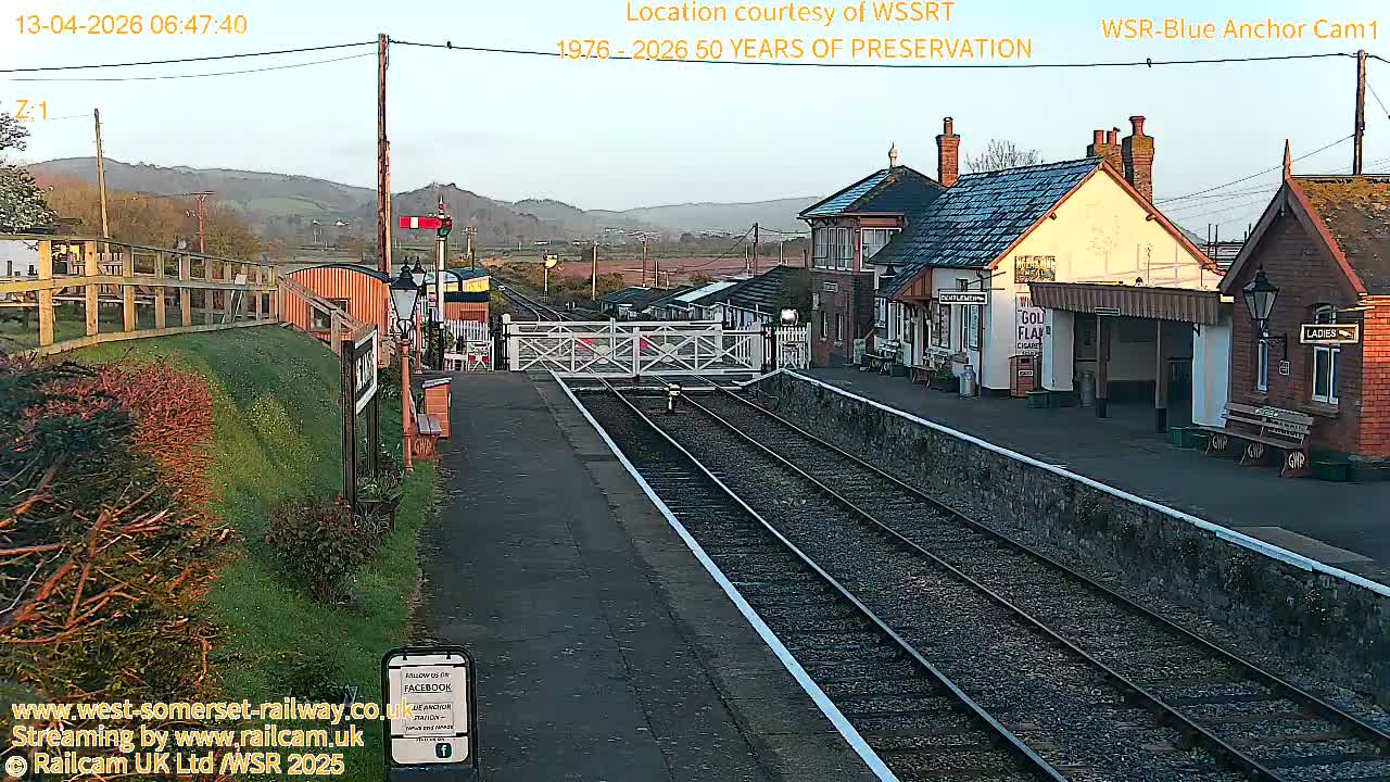 West Sommerset Railway Blue Anchor Station Live Cam - Somerset West and Taunton, Sommerset, South West, England, United Kingdom