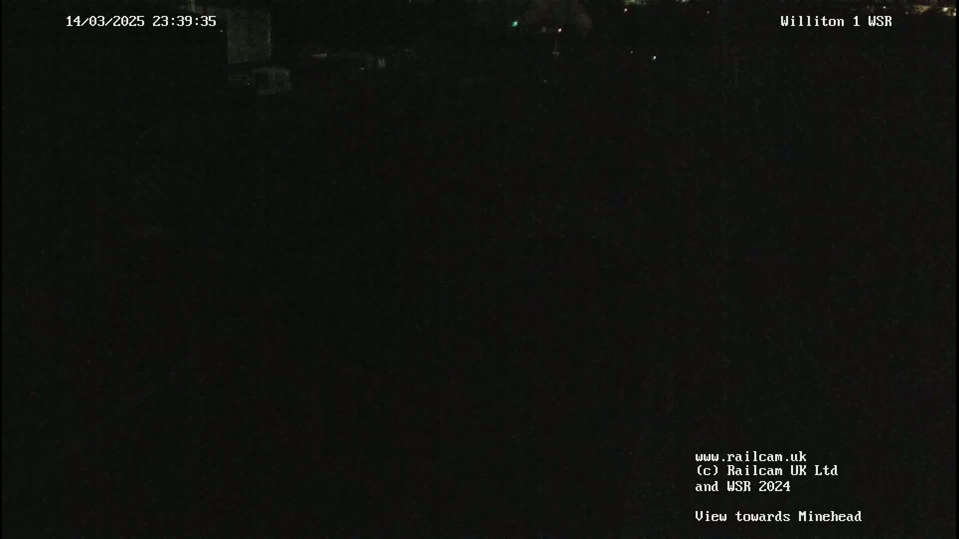 A completely dark nighttime scene is visible.
