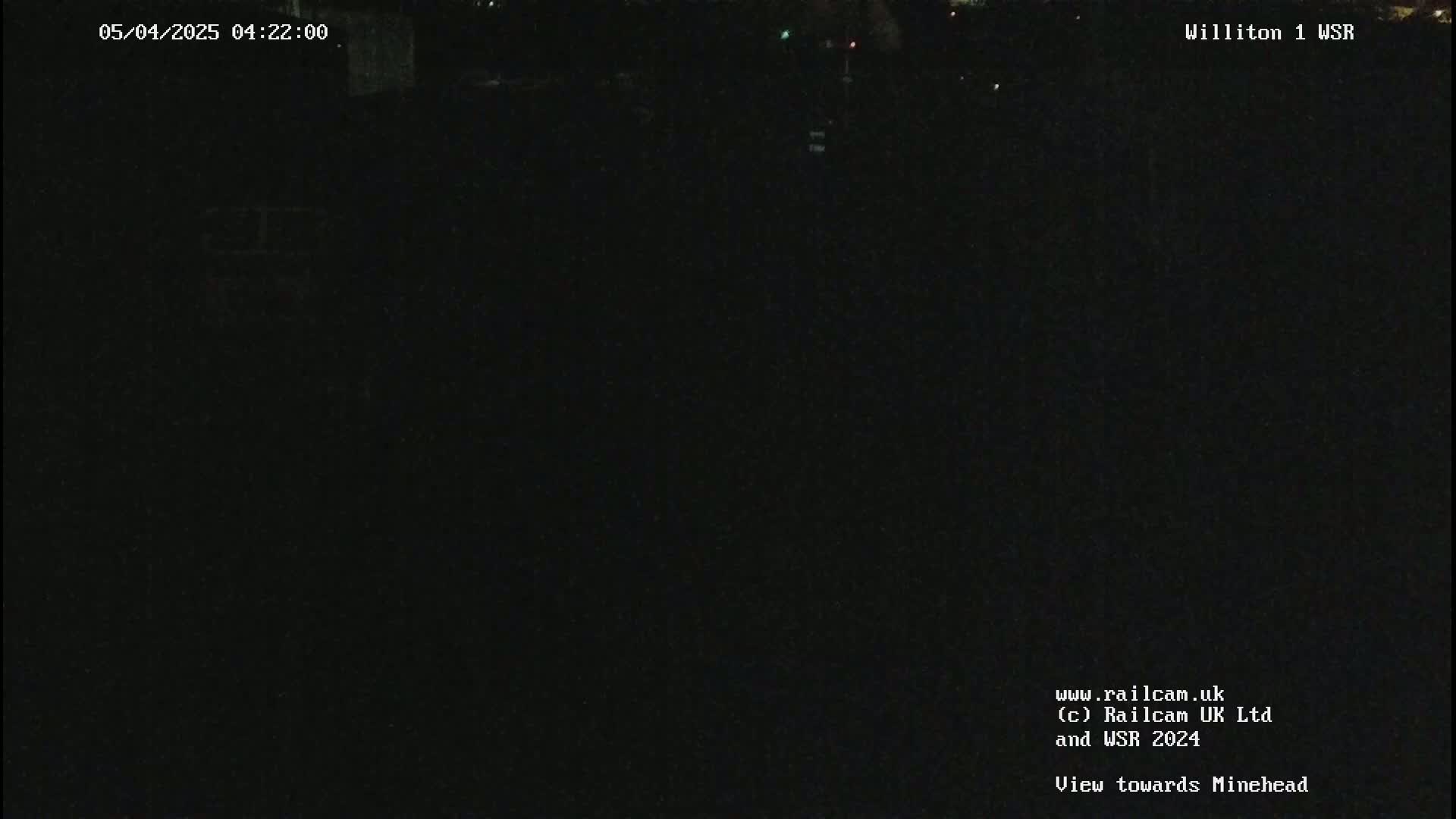 A nighttime, dark view of an indistinct area.