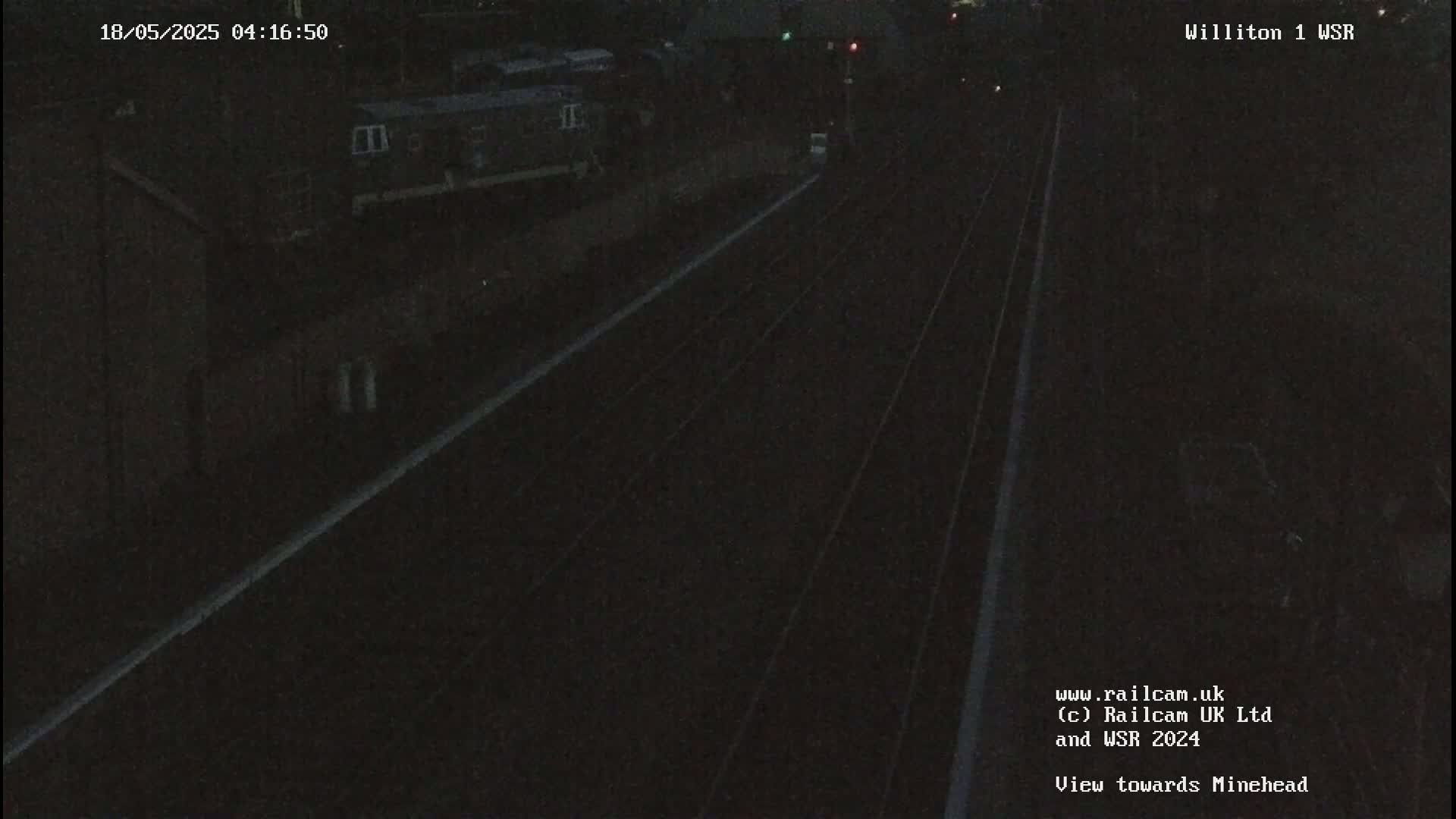 West Somerset Railway Williton Station North Platform View Live Cam  - Somerset, South West, England, United Kingdom