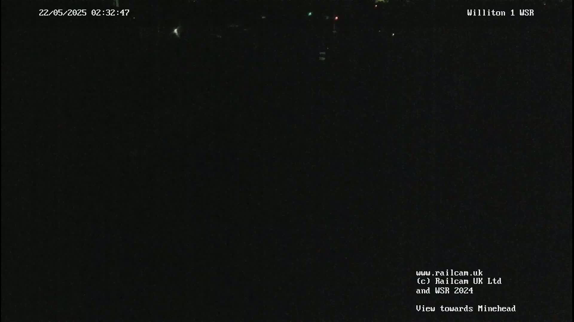 A nighttime, dark view of an indistinct area.