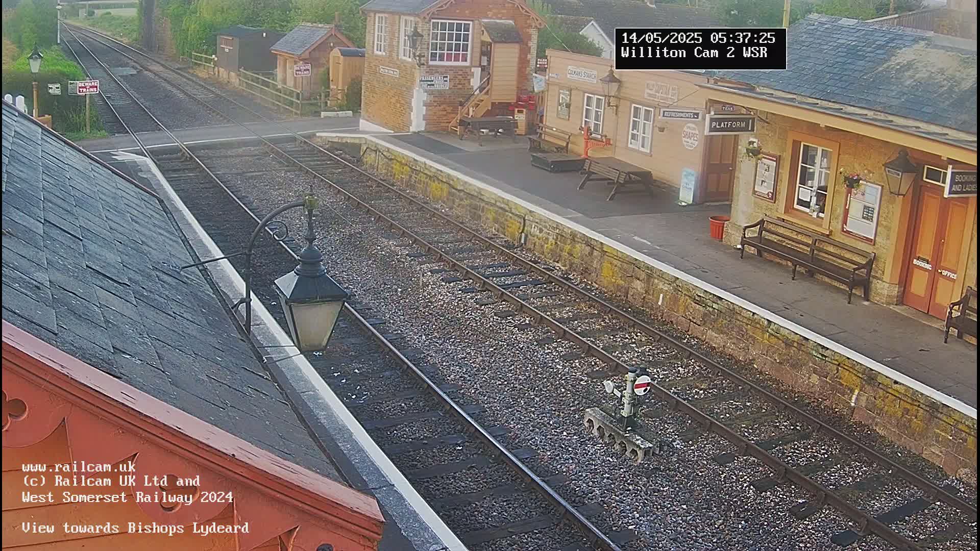 West Somerset Railway Williton Station South Platform View Live Cam  - Somerset, South West, England, United Kingdom