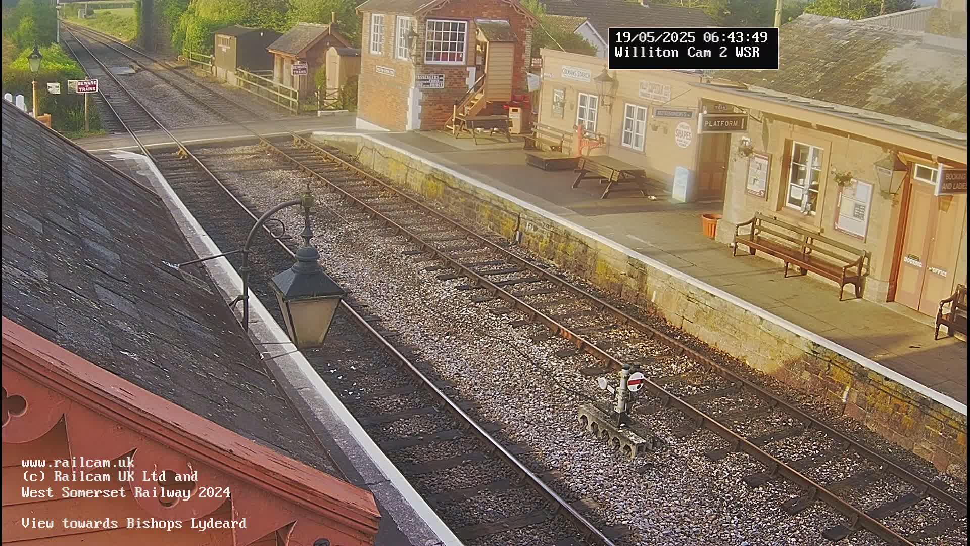 West Somerset Railway Williton Station South Platform View Live Cam  - Somerset, South West, England, United Kingdom