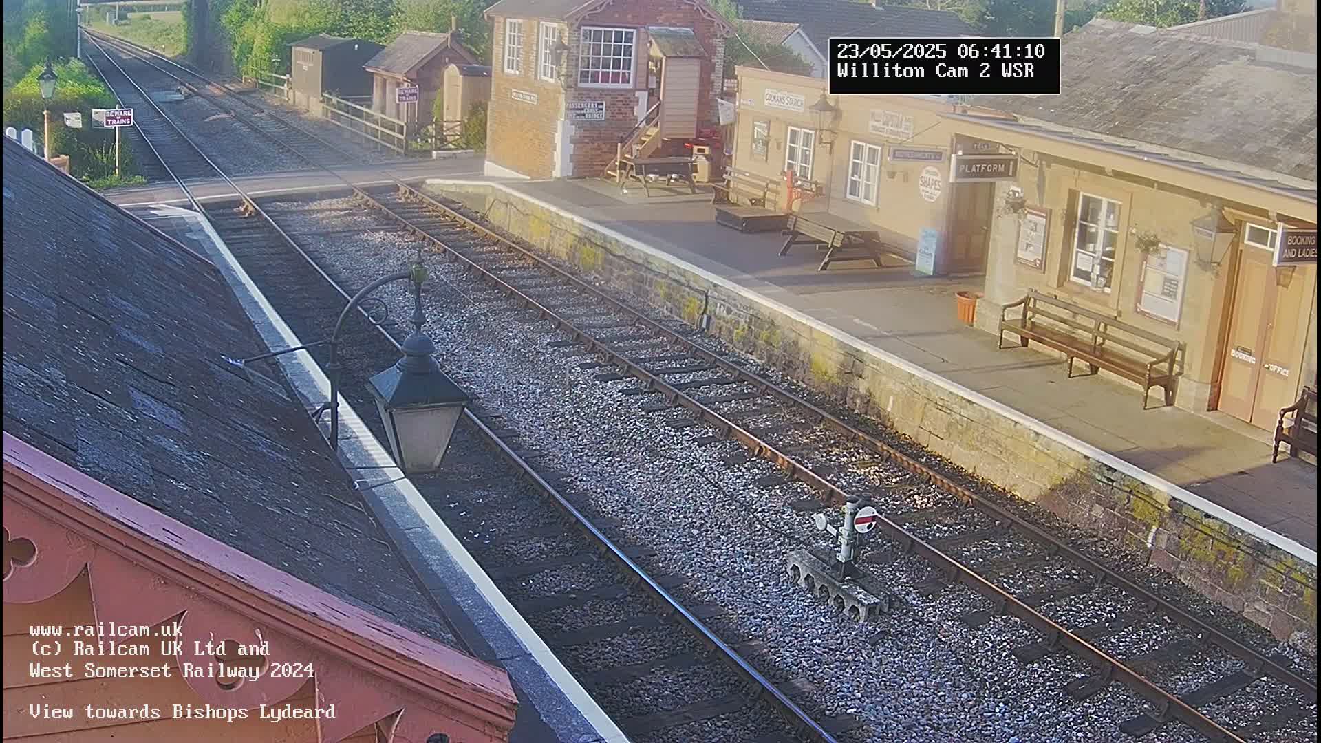 West Somerset Railway Williton Station South Platform View Live Cam  - Somerset, South West, England, United Kingdom