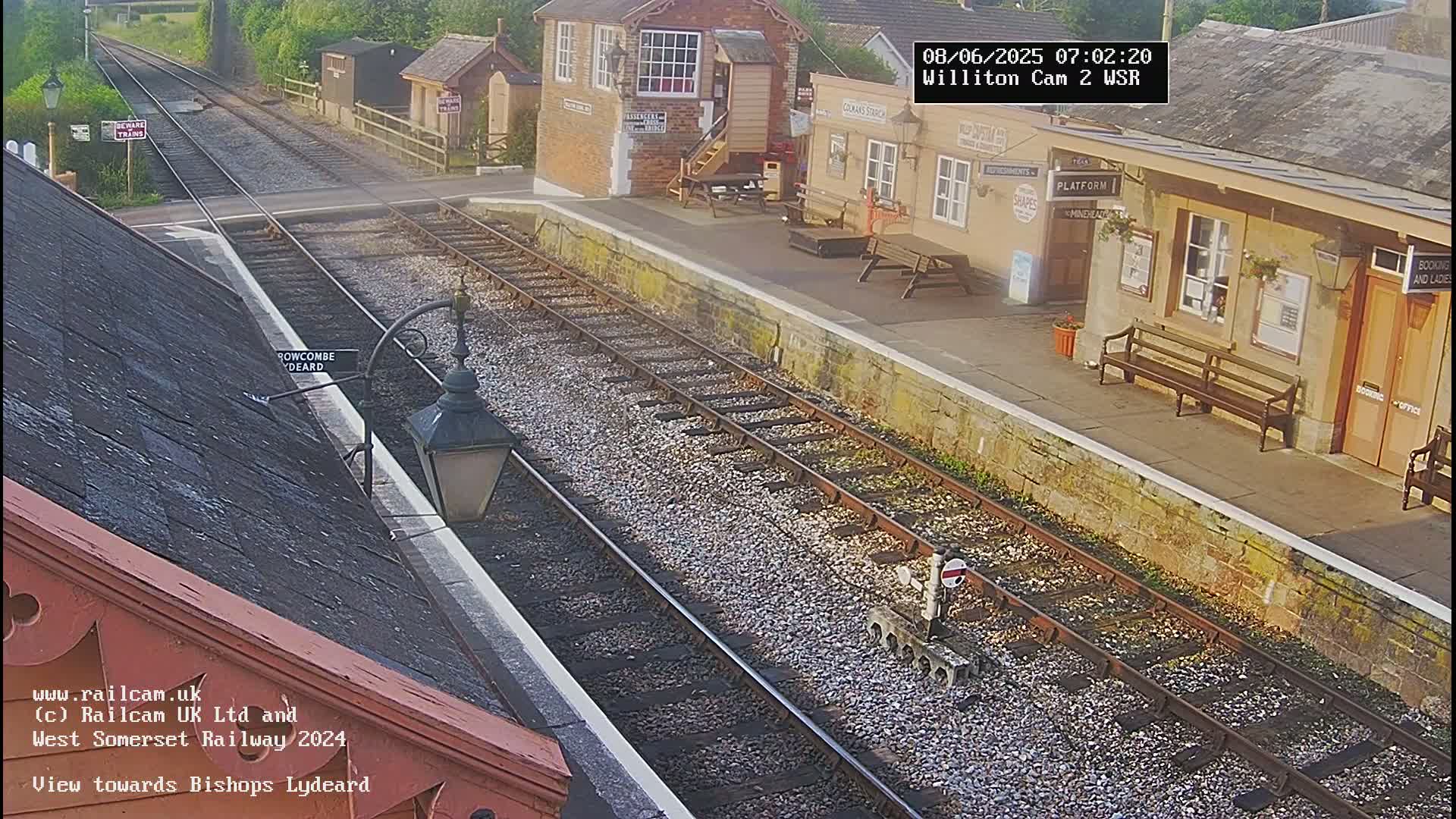 West Somerset Railway Williton Station South Platform View Live Cam  - Somerset, South West, England, United Kingdom