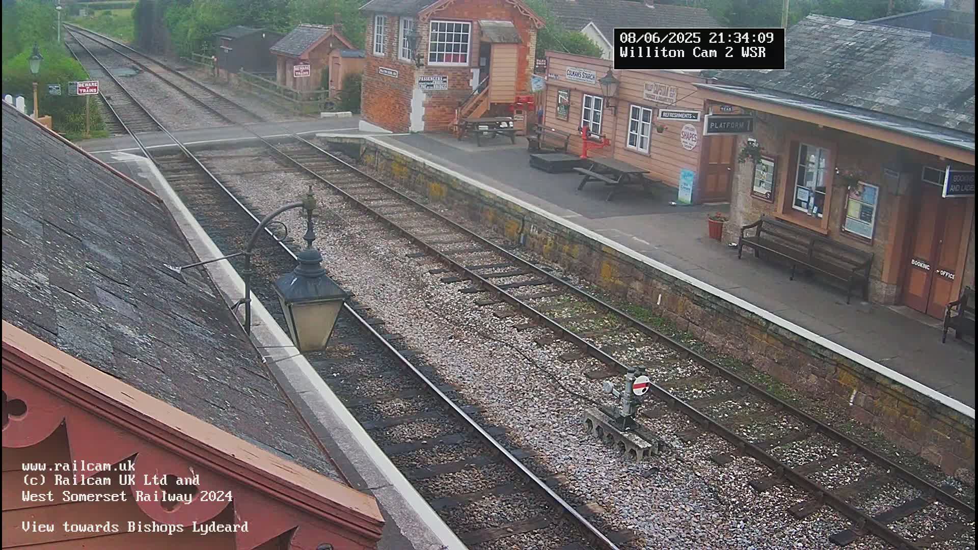 West Somerset Railway Williton Station South Platform View Live Cam  - Somerset, South West, England, United Kingdom