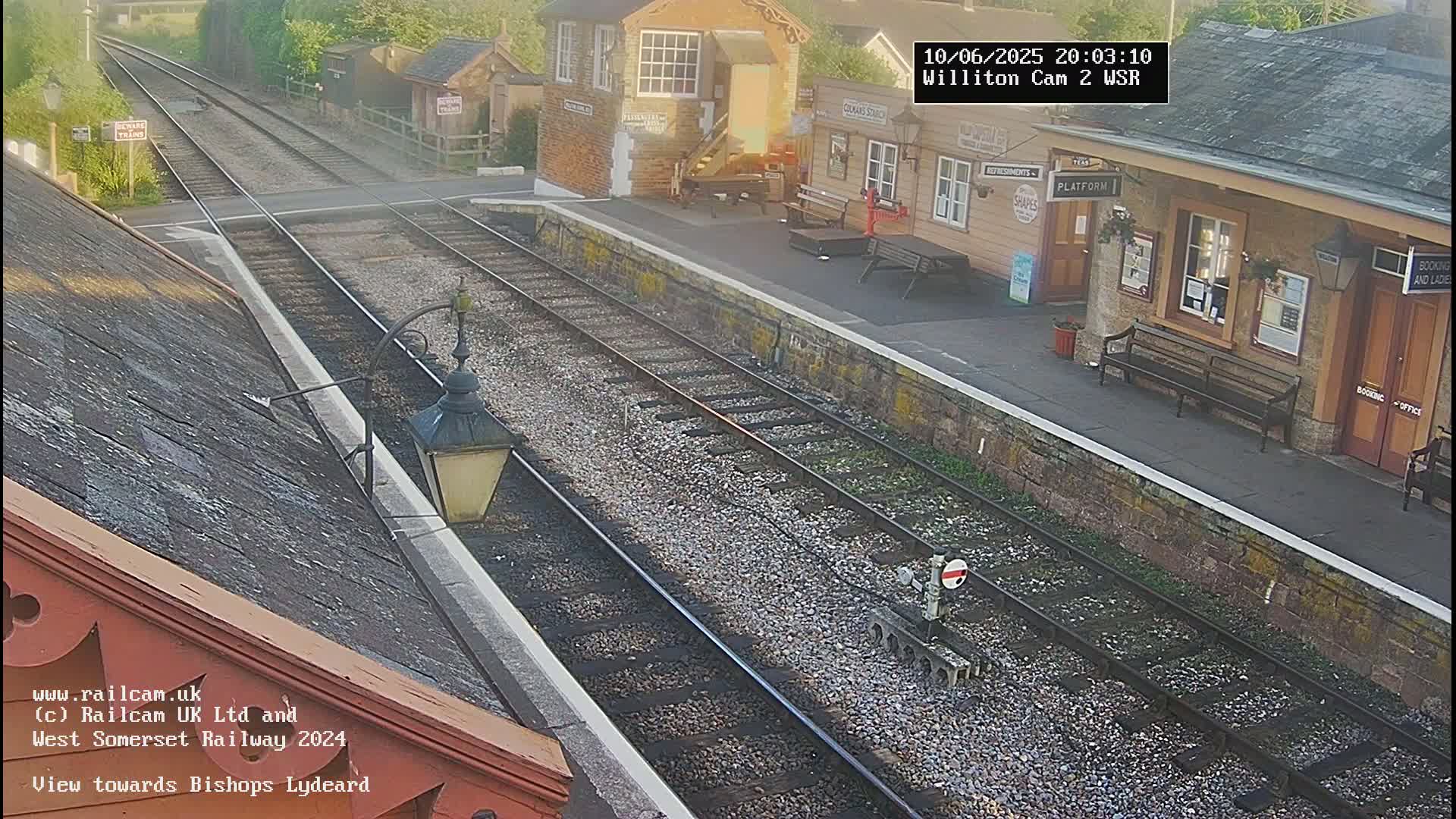 West Somerset Railway Williton Station South Platform View Live Cam  - Somerset, South West, England, United Kingdom
