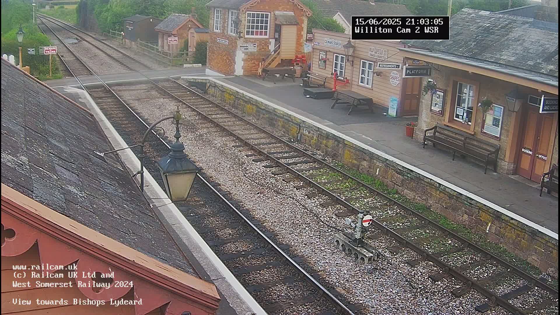 West Somerset Railway Williton Station South Platform View Live Cam  - Somerset, South West, England, United Kingdom