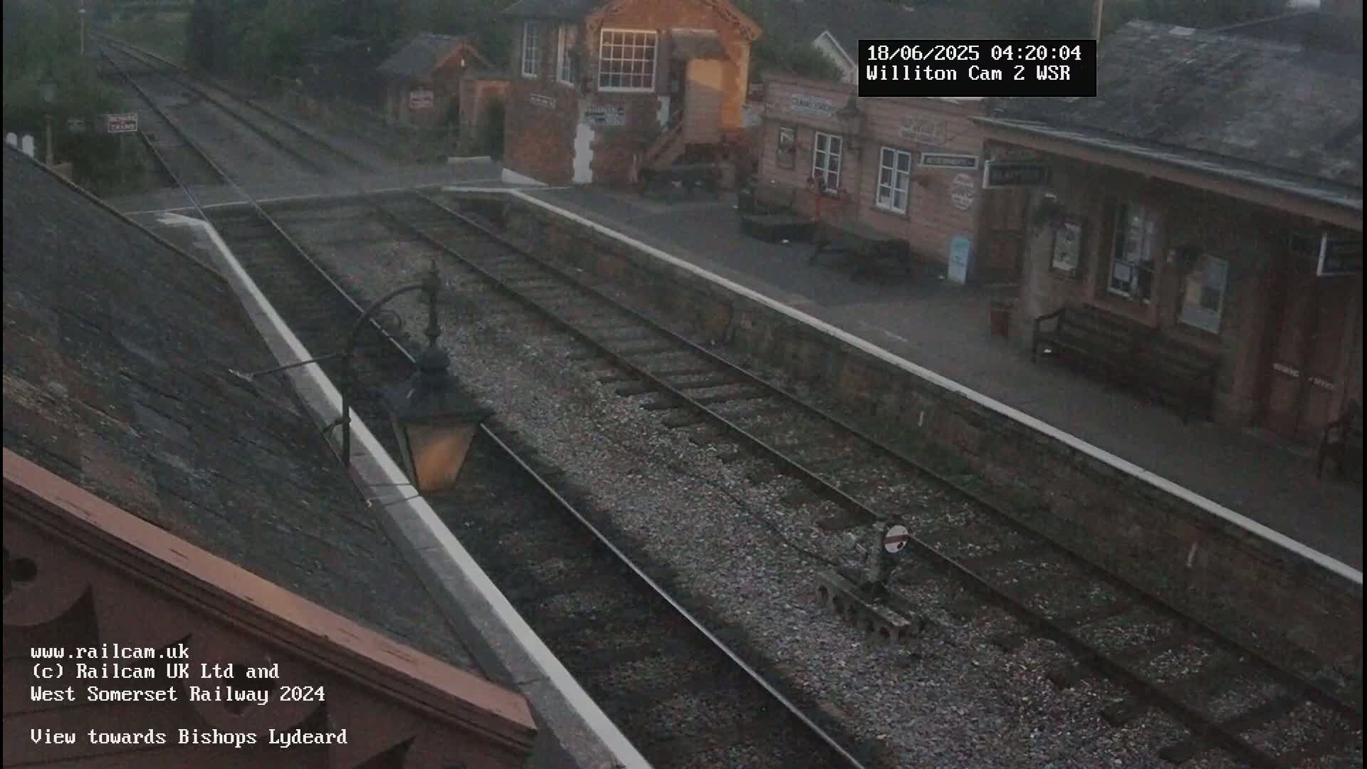 West Somerset Railway Williton Station South Platform View Live Cam  - Somerset, South West, England, United Kingdom