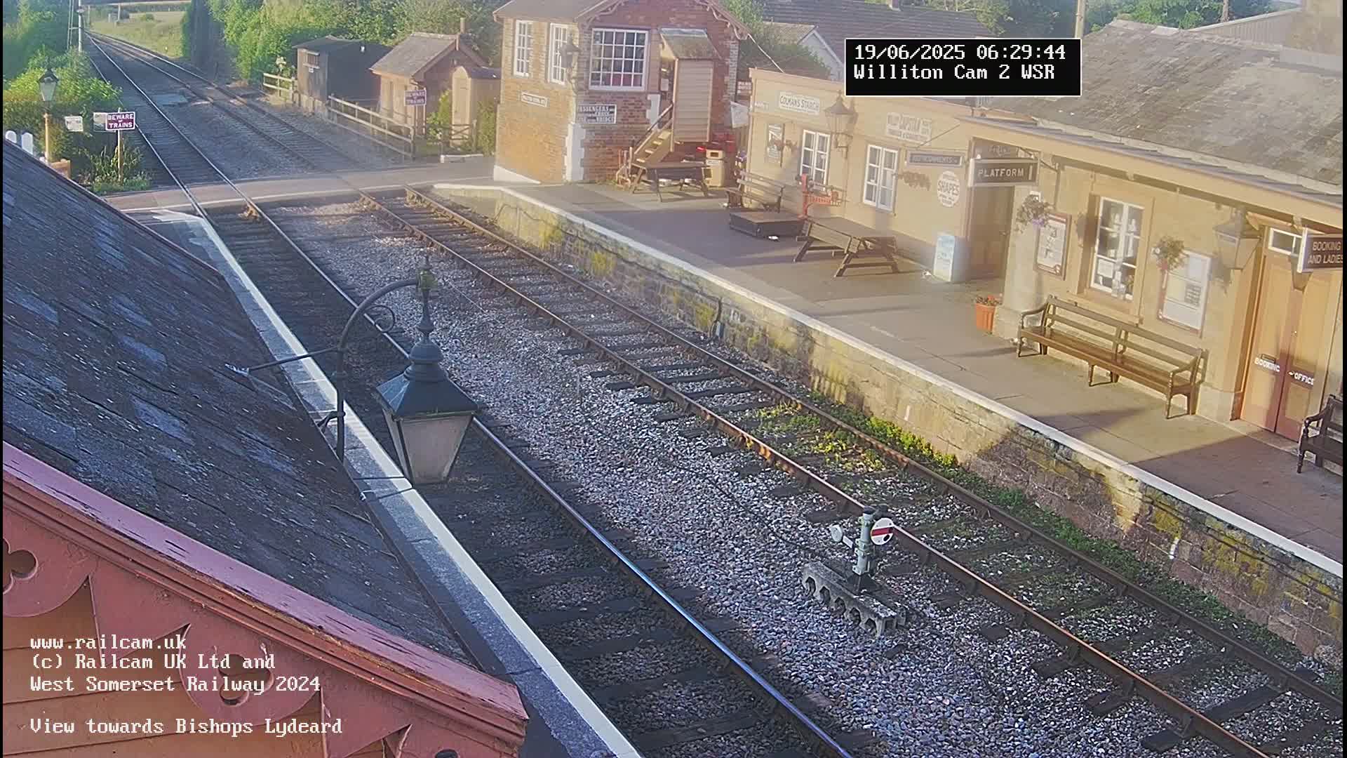 West Somerset Railway Williton Station South Platform View Live Cam  - Somerset, South West, England, United Kingdom