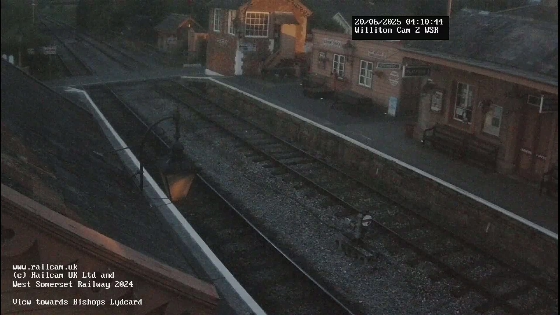 West Somerset Railway Williton Station South Platform View Live Cam  - Somerset, South West, England, United Kingdom
