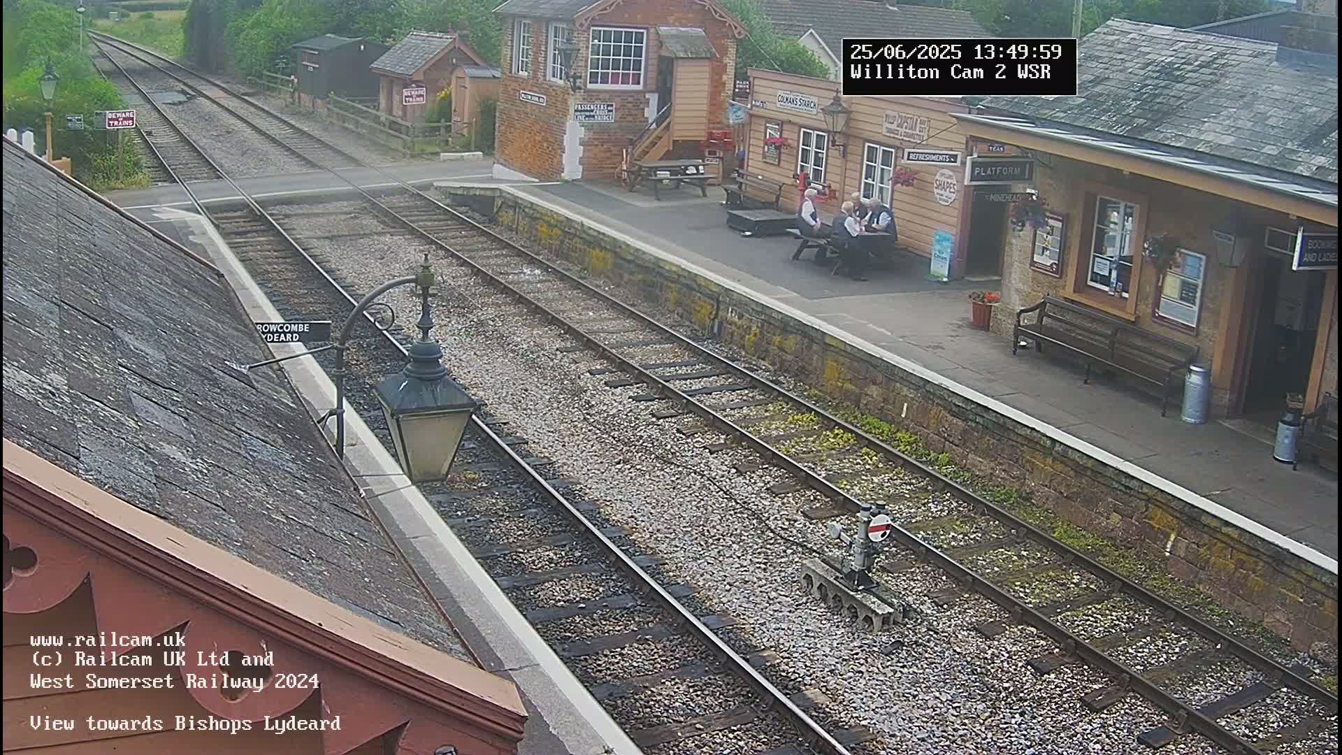 West Somerset Railway Williton Station South Platform View Live Cam  - Somerset, South West, England, United Kingdom