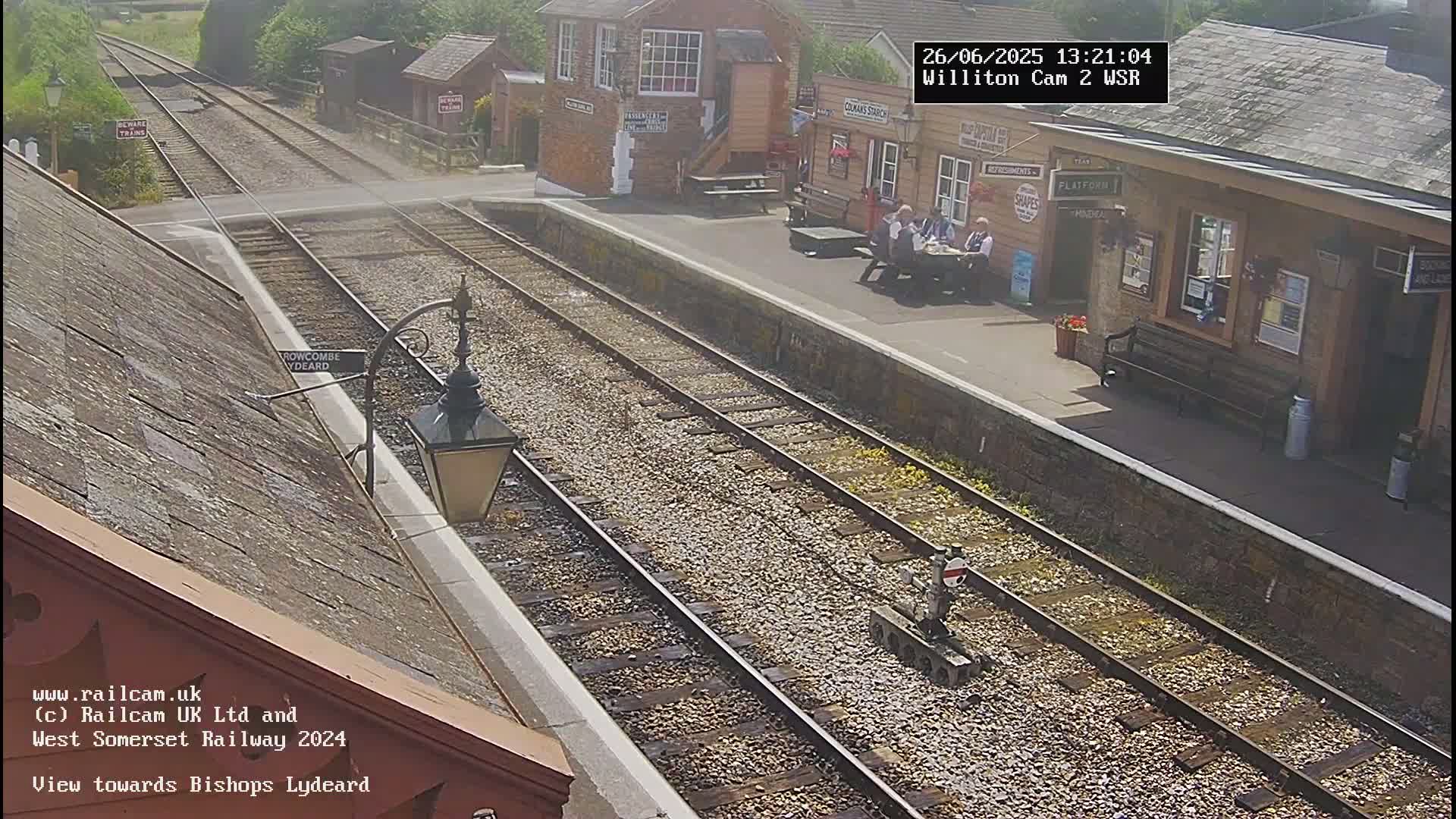 West Somerset Railway Williton Station South Platform View Live Cam  - Somerset, South West, England, United Kingdom