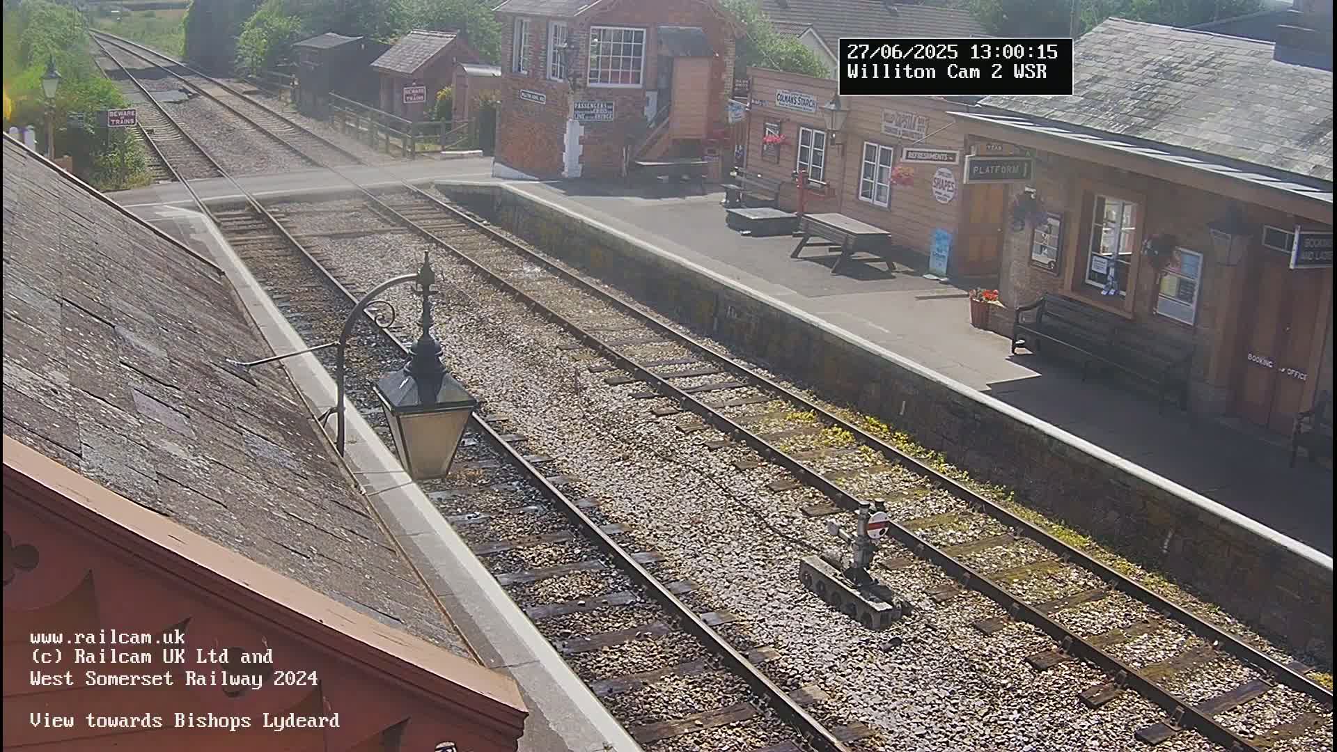 West Somerset Railway Williton Station South Platform View Live Cam  - Somerset, South West, England, United Kingdom