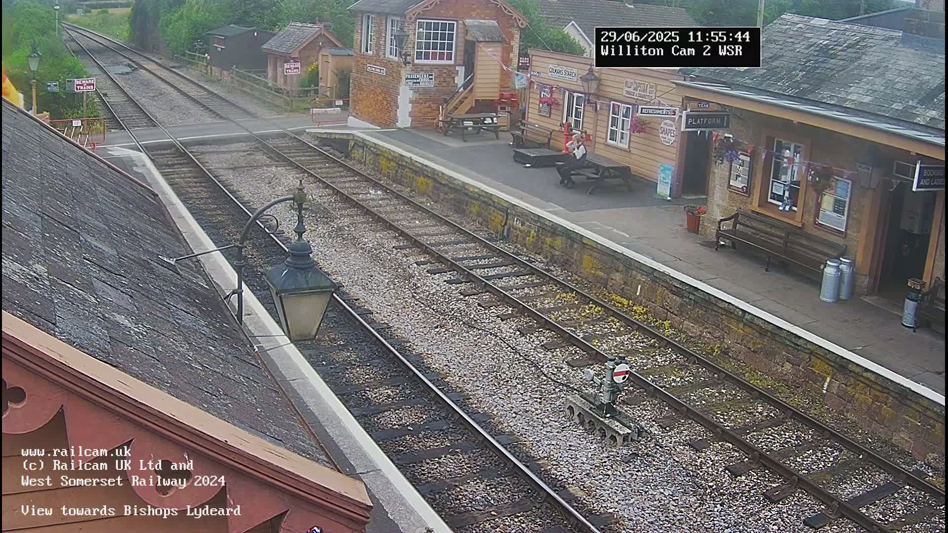 West Somerset Railway Williton Station South Platform View Live Cam  - Somerset, South West, England, United Kingdom