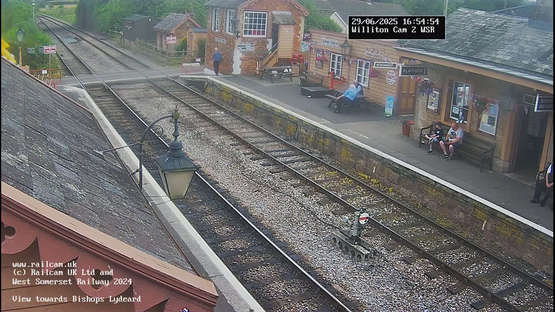West Somerset Railway Williton Station South Platform View Live Cam  - Somerset, South West, England, United Kingdom