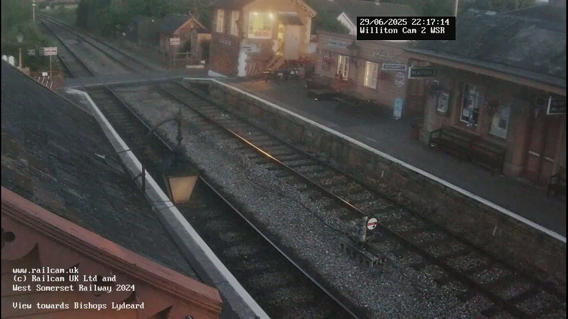 West Somerset Railway Williton Station South Platform View Live Cam  - Somerset, South West, England, United Kingdom