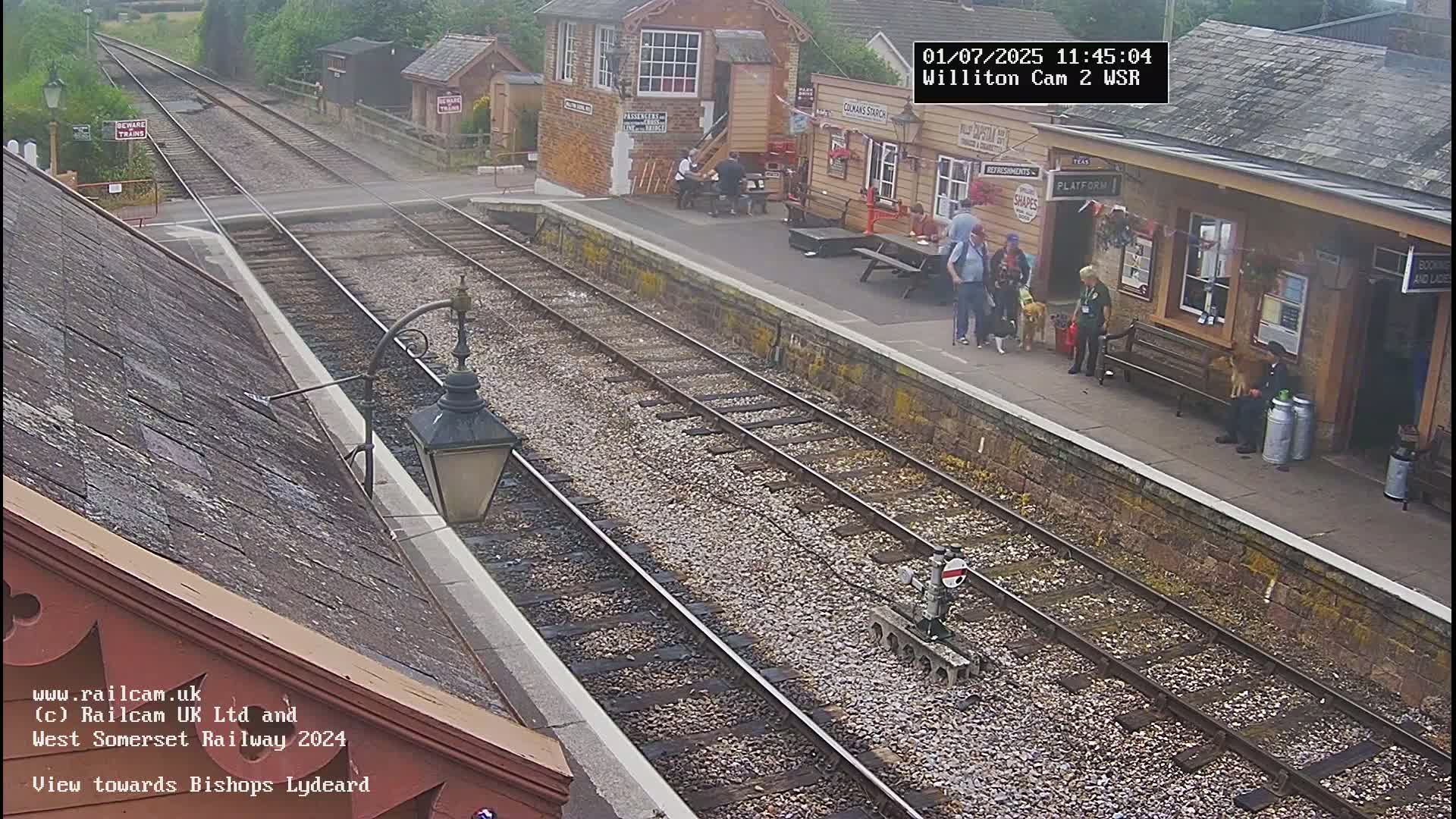 West Somerset Railway Williton Station South Platform View Live Cam  - Somerset, South West, England, United Kingdom