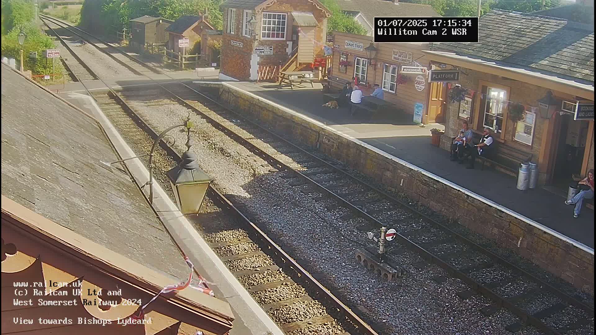 West Somerset Railway Williton Station South Platform View Live Cam  - Somerset, South West, England, United Kingdom