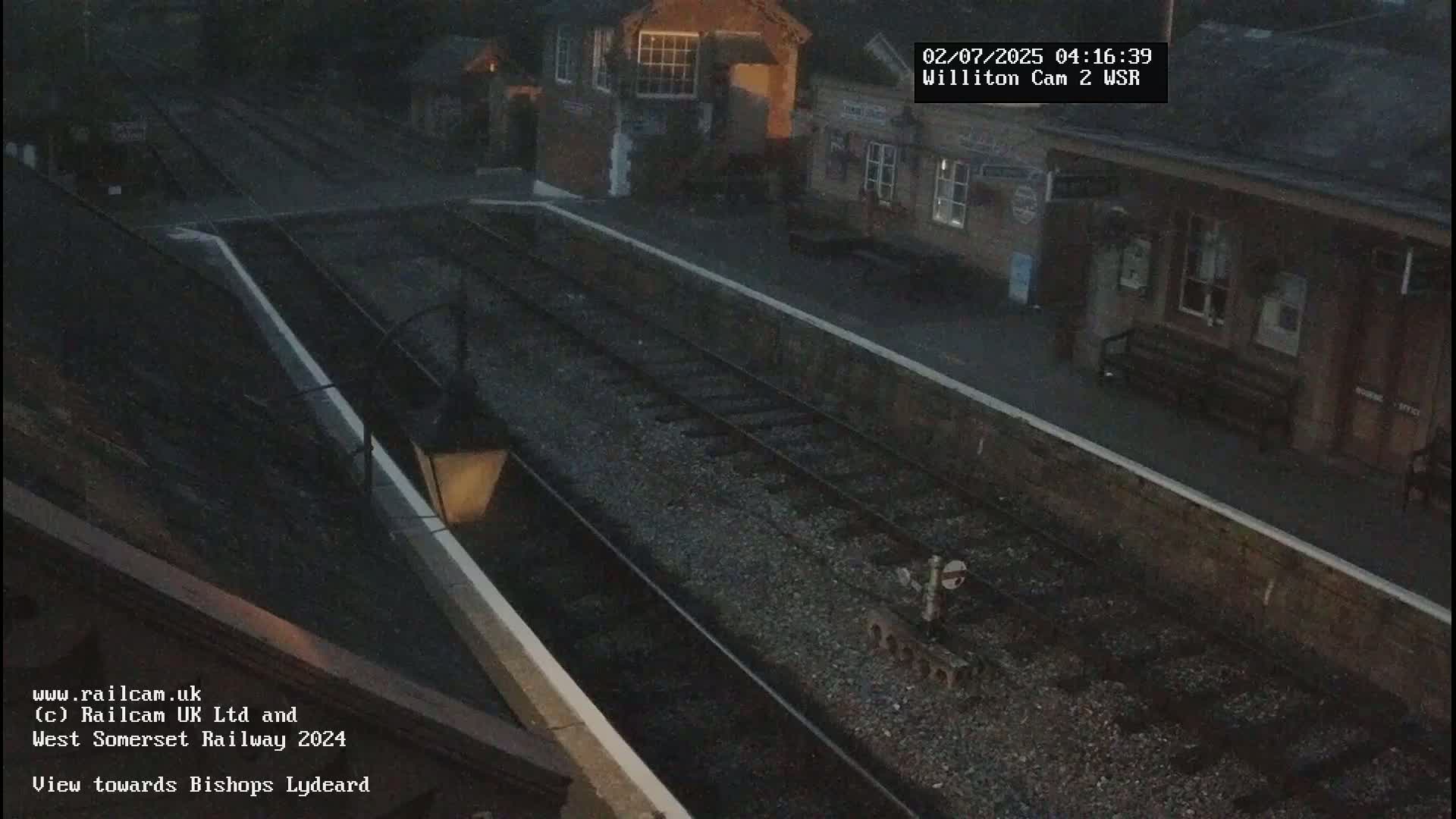 West Somerset Railway Williton Station South Platform View Live Cam  - Somerset, South West, England, United Kingdom