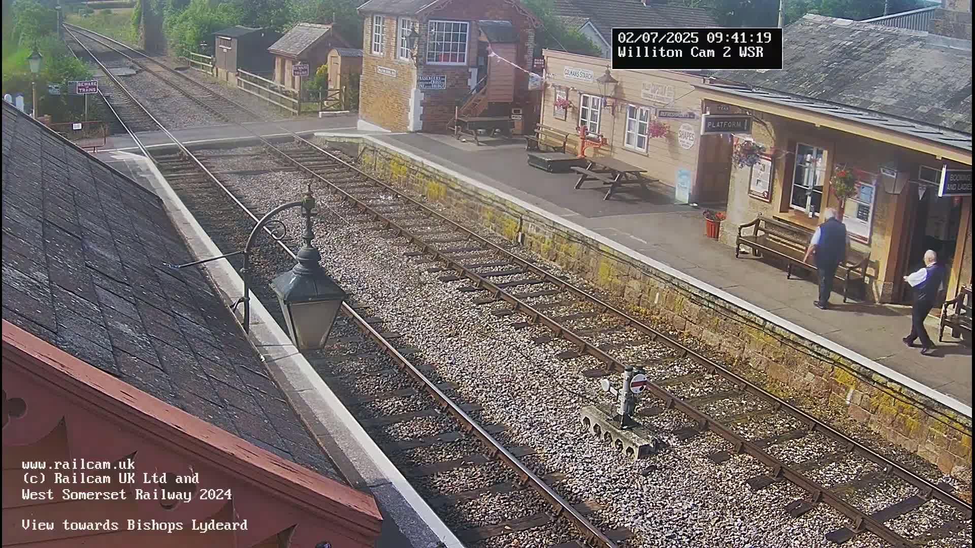West Somerset Railway Williton Station South Platform View Live Cam  - Somerset, South West, England, United Kingdom