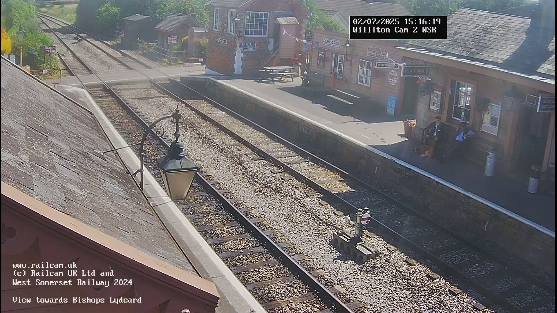West Somerset Railway Williton Station South Platform View Live Cam  - Somerset, South West, England, United Kingdom