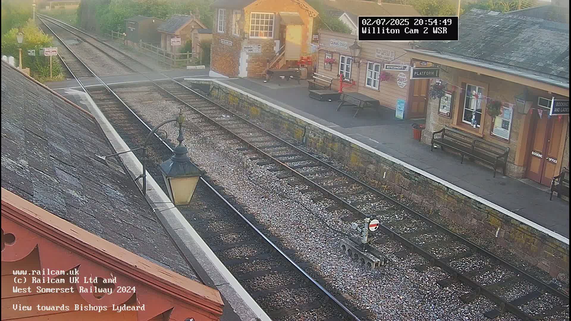West Somerset Railway Williton Station South Platform View Live Cam  - Somerset, South West, England, United Kingdom