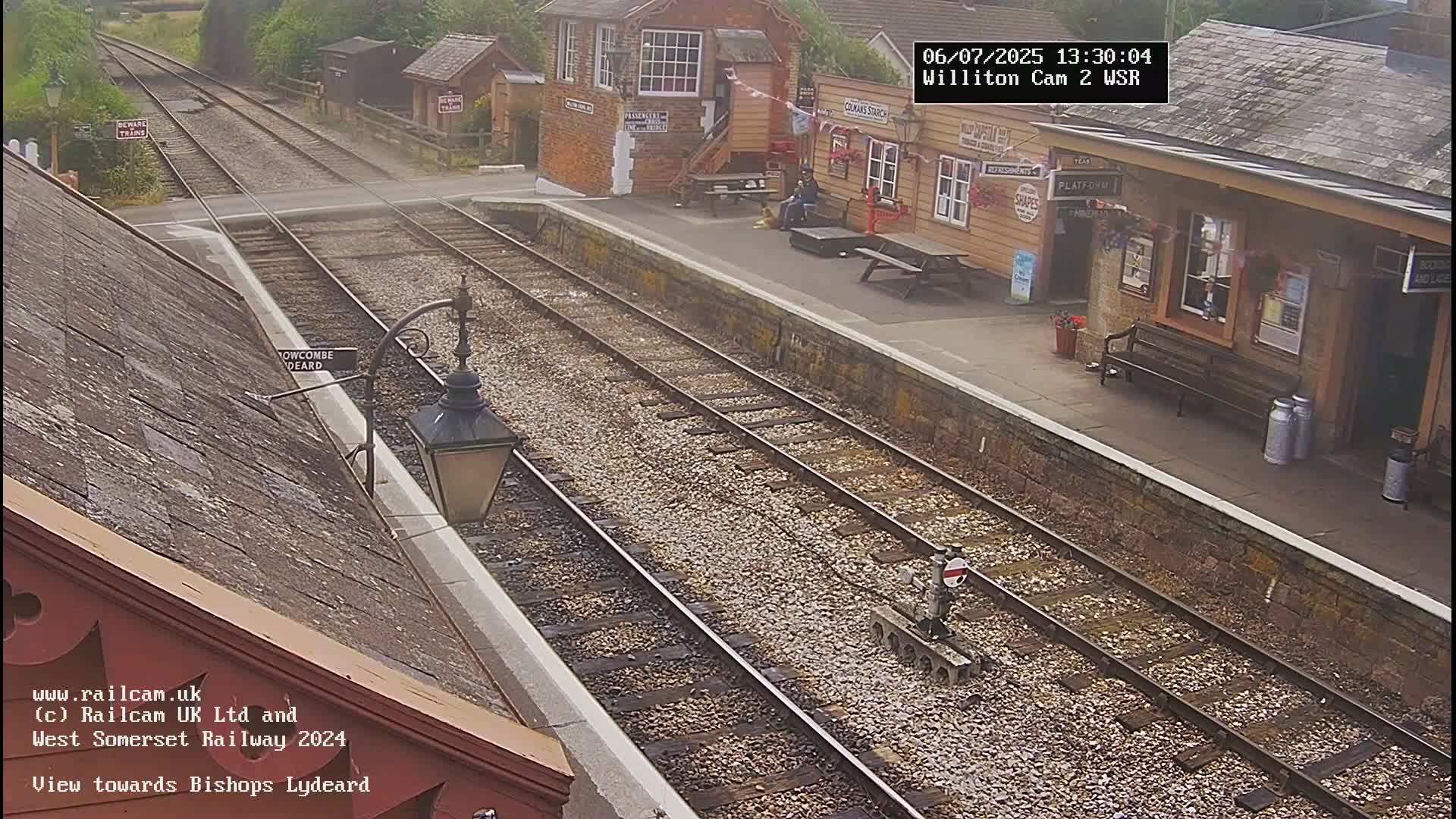 West Somerset Railway Williton Station South Platform View Live Cam  - Somerset, South West, England, United Kingdom