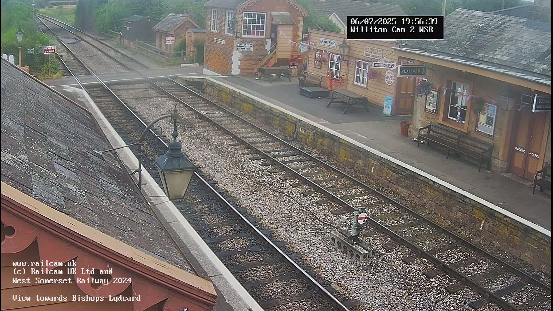 West Somerset Railway Williton Station South Platform View Live Cam  - Somerset, South West, England, United Kingdom