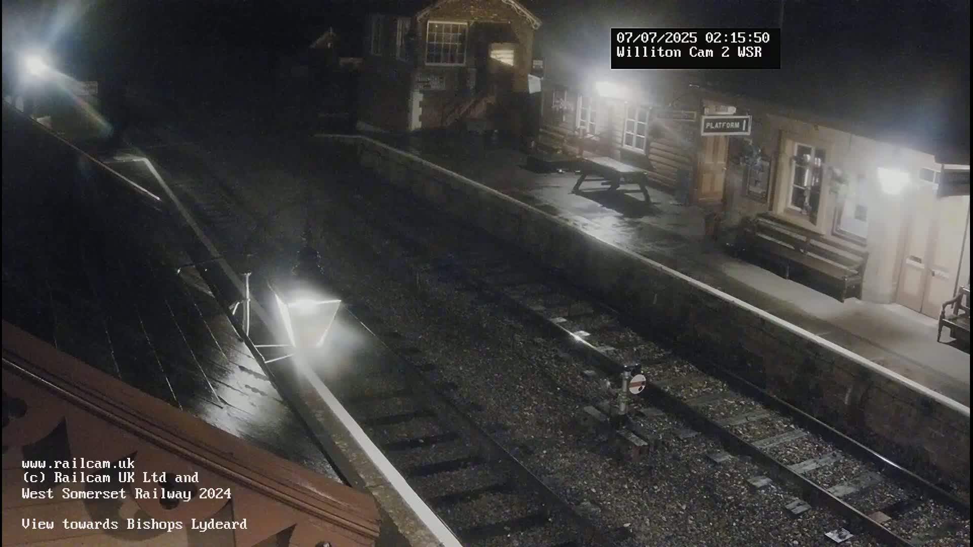 West Somerset Railway Williton Station South Platform View Live Cam  - Somerset, South West, England, United Kingdom