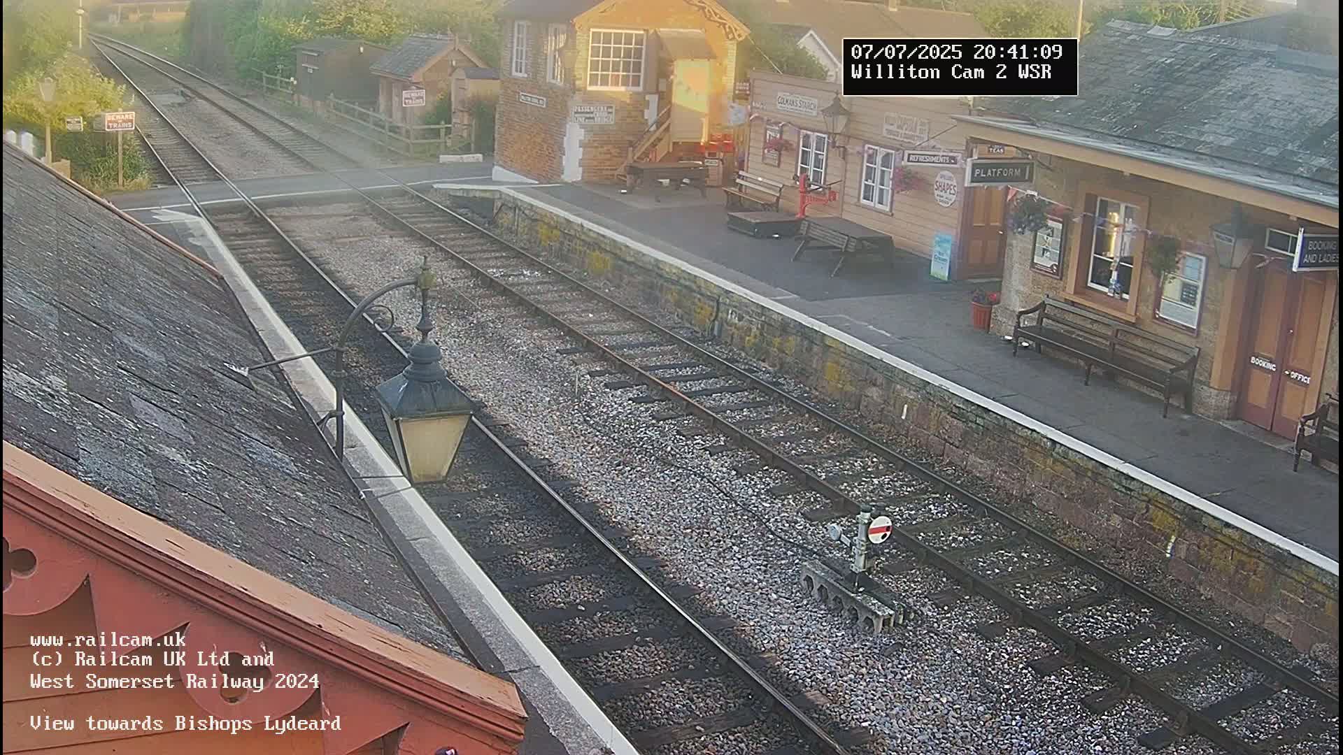 West Somerset Railway Williton Station South Platform View Live Cam  - Somerset, South West, England, United Kingdom