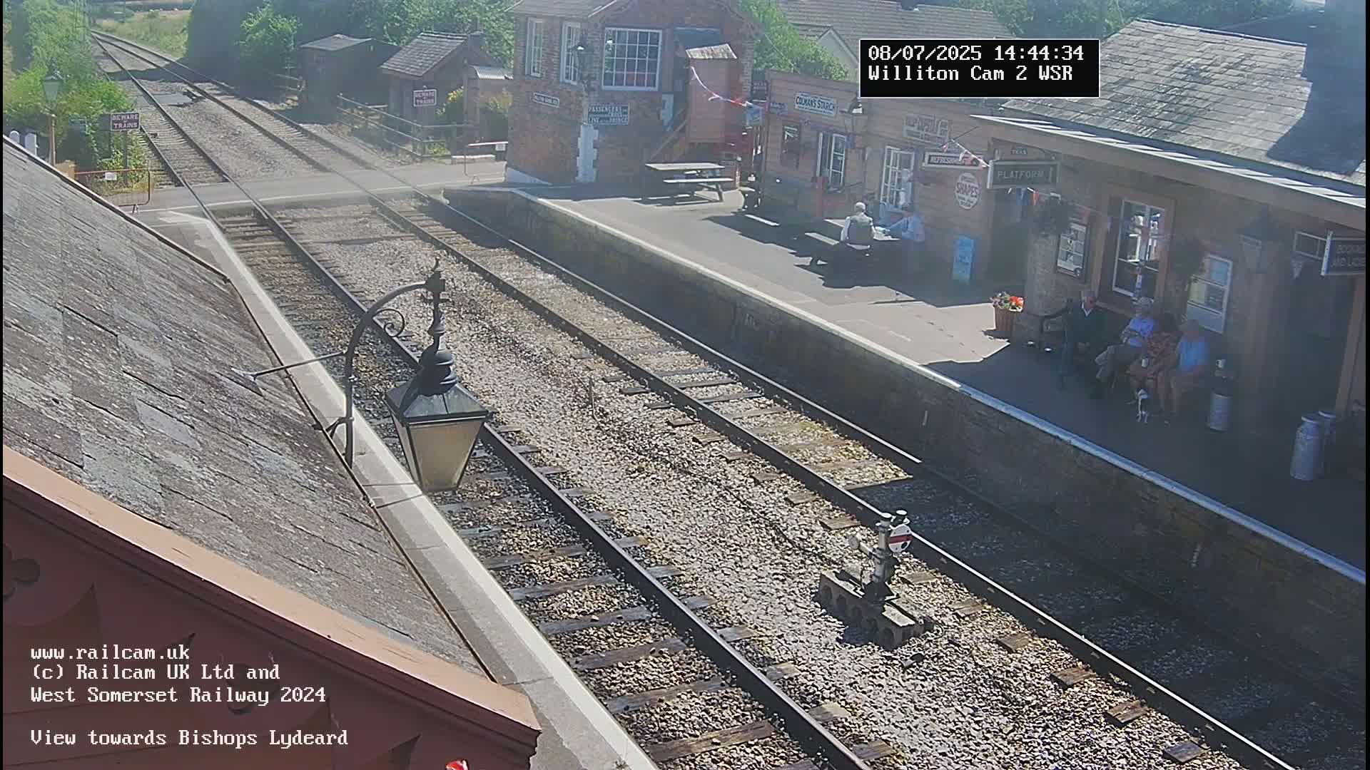 West Somerset Railway Williton Station South Platform View Live Cam  - Somerset, South West, England, United Kingdom