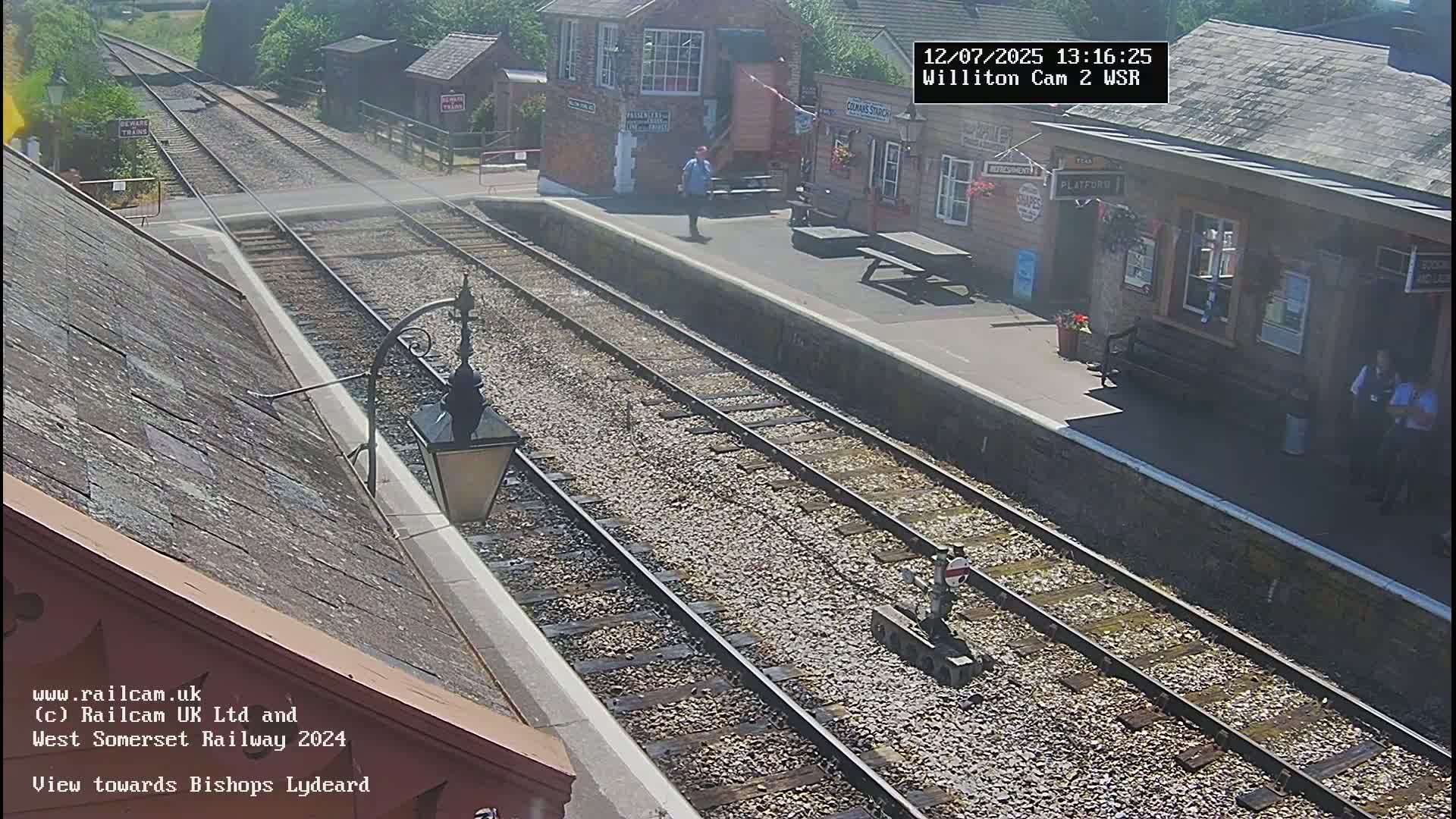 West Somerset Railway Williton Station South Platform View Live Cam  - Somerset, South West, England, United Kingdom